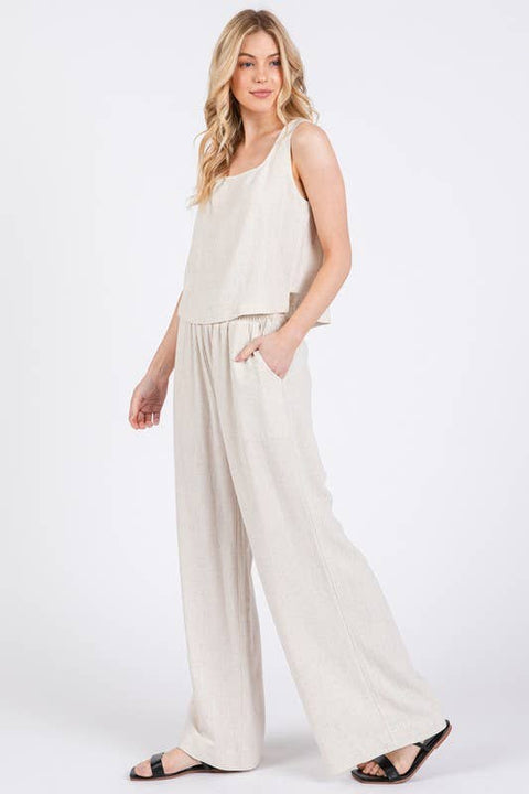 Square Neckline Side Panel Top
