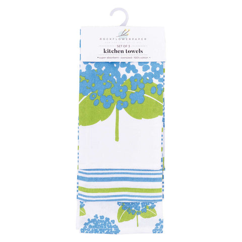 Hydrangea Cotton Kitchen Towel (Set Of 3)