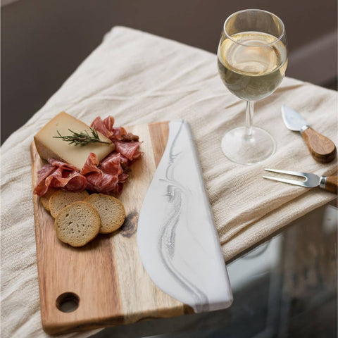 Small Wood Resin Cheese Board / Charcuterie Board